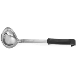 HENDI Suppenkelle, mit Polypropylengriff, Schöpflöffel, Suppenschöpfer, 0,09L, ø90x(H)335mm, Polypropylen, Edelstahl