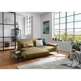 Die PlanBar Recamiere »MP-IN20126 optional mit Drehsitzfunktion« Inkl. Kopfteilverstellung, Federkern oder Kaltschaumpolsterung, grün