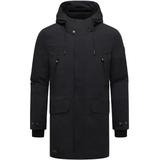 Wintermantel STONE HARBOUR "Wintermantel Kitraan XX", Herren, Gr. M, schwarz, Obermaterial: 100% Polyester PES.  Obermaterial: Futter: 100% Polyester PES. 100% Polyester PES., Mäntel Wintermantel