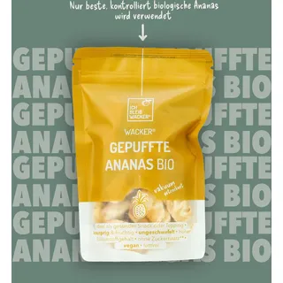 Wacker Gepuffte Ananas Bio, 50g