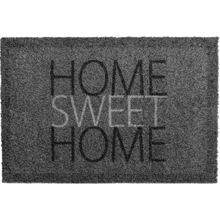 oKu-Tex Fußmatte | Schmutzfangmatte | Deco-Soft Entrance| Home-Sweet-Home | Aufdruck | für innen | Eingangsbereich/Haustür/Treppenhaus | rutschfest | 40 x 60 cm