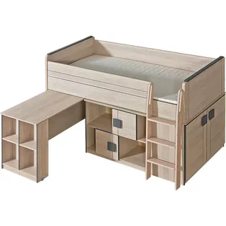 Kinderbett Jugendbett Hochbett + Schreibtisch Und Schrank Bett Kinderzimmer Neu