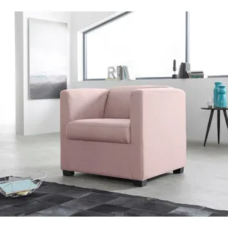 Home Affaire Cocktailsessel Mikrofaser 72 x 68 x 75 cm Flamingo