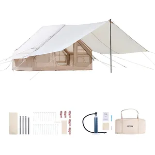 Vevor Aufblasbares Zelt 3-5 Personen Beige