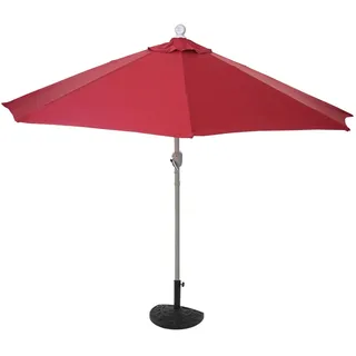 Mendler Parla 285 x 145 cm rot inkl. Ständer halbrund