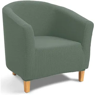 TIANSHU Sesselschoner Elastisch Sesselüberwurf, Modern Club Chair Stretch Sesselhusse, Universal Sofabezug für Einzelsofa, Bezug für Clubsessel (Cyan)
