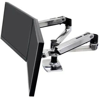 Ergotron LX Dual Side-by-Side Arm Silber