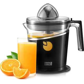 LEBENLANG Saftpresse elektrisch 800ml & Verstellbares Sieb - Orangenpresse, Zitruspresse, Zitronenpresse Obstpresse I Orangensaftpresse Citruspresse elektronisch Orange Juicer