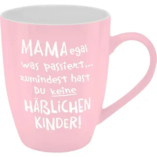 GRUSS & CO Becher mit Motiv 'Mama egal' 0,35 l Mehrfarbig