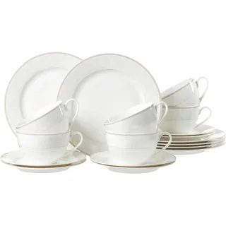 Ritzenhoff Breker Kaffeeservice , Beige , Keramik , 18-teilig , Ornament , Geschirr, Geschirrsets, Kaffeeservice