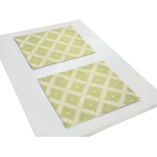 Platzset ADAM "Maroccan Shiraz Light" Gr. 1, grün (hellgrün), B:30cm L:40cm, Obermaterial: 100% Baumwolle, Platzsets, Platzset