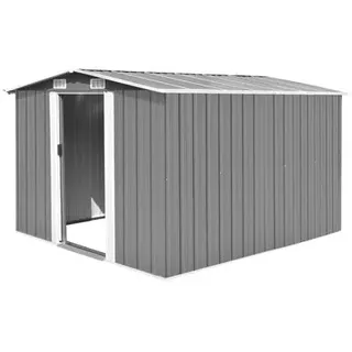 vidaXL Gerätehaus 2,46 x 2,85 m Grau