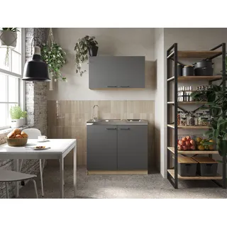 Respekta Merle 100 cm Elektrokochfeld links grau