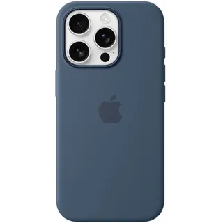 Apple Silikon Case mit MagSafe für iPhone 16 Pro Denim