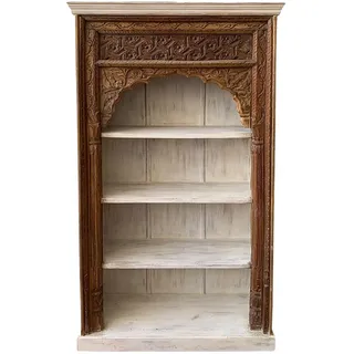 Orientalischer Regal Bücherregal Holzregal Massivholz Möbel Handgeschnitzt
