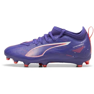 Ultra 5 Match FG/AG Jr Soccer Shoe, Lapis Lazuli White-Sunset Glow, 28