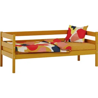 Einzelbett ECO Comfort 70 x 160 cm Kiefer massiv gelb