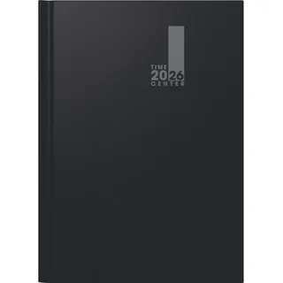 Brunnen Buchkalender TIME CENTER 2026 schwarz