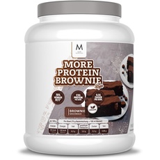 MORE Protein Brownie, 600g, vegne Backmischung für Brownies mit der extra Portion Protein, geprüfte Qualität - made in Germany