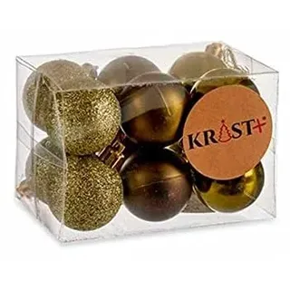 Krist+ Weihnachtskugel-Set, Kunststoff, bunt, Estándar