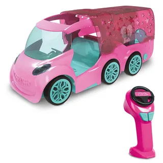 MONDO Mattel Barbie DJ Express Deluxe 2-in-1 Funkauto 2 Sitzer + DJ-Konsole für Kinder von Barbie – realistische Details – Fuchsia – 63685