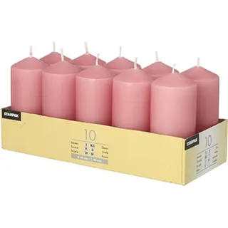 Papstar Stumpenkerzen 90 mm 10 St. rosa