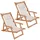 Sonnenliege 110 x 60 x 110 cm Creme