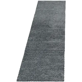 Ayyildiz Hochflorteppich , Hellgrau , Textil , Uni , rechteckig , 60x110 cm , Oeko-Tex® Standard 100 , für Fußbodenheizung geeignet, schmutzabweisend, für Hausstauballergiker geeignet, lichtunempfindlich, antistatisch, pflegeleicht, strapazierfähig,