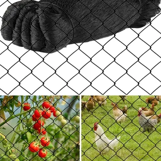 Mineup 15 x 15M Vogelschutznetz, Teichnetz Feinmaschig, Vogelnetze Vogelschutznetz, Schwarz Volierennetz, Engmaschig für Obstbäume, Garten, Balkon oder Teich, Volierennetz (Maschenweite 5 x 5 cm)