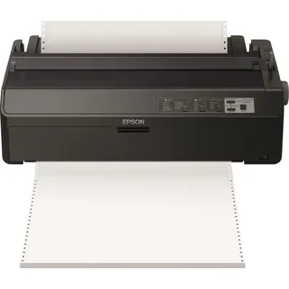 Epson LQ 2090IIN - Drucker - s/w - Punktmatrix - Rolle (21,6 cm), 406,4 mm (Breite), 420 x 364 mm - 360 x 180 dpi - 24 Pin - bis zu 584 Zeichen/Sek. - parallel, USB 2.0, LAN - Schwarz