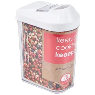 KEEEPER Vorratsdose eckig weiß 6,5 x 4 x 12 cm 0,25 l