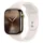 Watch Series 10 GPS + Cellular 46 mm Titaniumgehäuse gold Sportarmband beige S/M