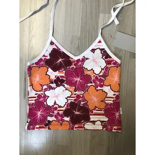 F2 Neckholder Ava red Damen warm weich Sommer Sonne Oberteil Top, Größe: M