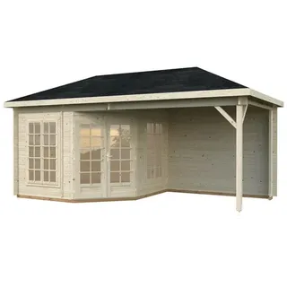 Palmako Holz-Pavillon »Melanie«, klar imprägniert 557 x 280 cm inkl.Fußboden