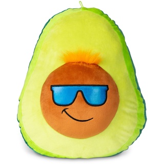 Mr Funky Avocado, Basic Fun, 03603, Spielzeuglebensmittel aus Plüsch, Avocado Geschenke, Inklusive blaue Haare, Schnurrbart und Sonnenbrille, Perfektes Geschenk für Mädchen und Jungen, 38 cm Plüsch-Spielzeug, ab 3 Jahren