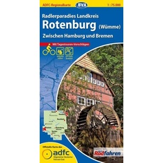 ADFC-Regionalkarte Radlerparadies Landkreis Rotenburg (Wümme) 1 : 75 000