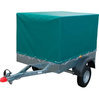 PKW-Anhänger STEMA "AN 550", silber (silberfarben), KFZ-Anhänger, PKW-Anhänger, inkl. Plane