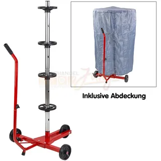 Mobiler Reifenträger mit Monza-Abdeckung
