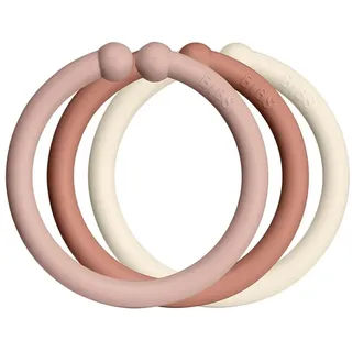 BIBS Loops Aufhängeringe Blush / Woodchuck / Ivory 12 St.