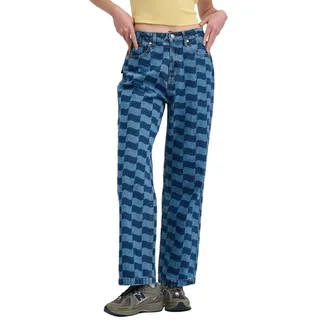Santa Cruz Baggy Jeans - Blue Wave Check - S