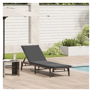 vidaXL Sonnenliege 200 x 59 x 67 cm Grau