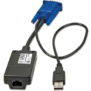 Lindy 39634 Kabelspalter oder -kombinator Schwarz, Blau