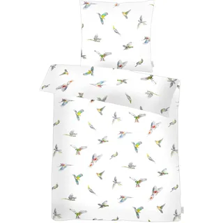 APELT Bettwäsche »Lola Gots« Papageienmotiv, weiß