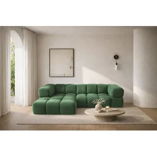 kaiser möbel Ecksofa L-Form Averro, stoff Bluvel, Grün, Links - Grün