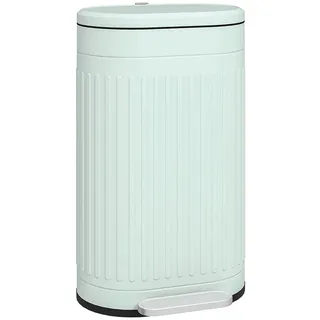 Homcom Mülleimer 30l Metall Kunststoff Grün , 31.2x60.8x36.5 cm , Haushalt & Reinigung, Reinigung, Mülleimer & Abfallsammler