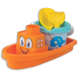Sandspielzeug-Set mit Boot - Meerestiere