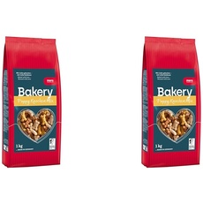 MERA Bakery Puppy Knochen Mix (1kg), Hundeleckerli für Training oder als Snack, Leckereien für Hunde aus natürlichen Zutaten, schonend gebackene Hundekekse (Packung mit 2)