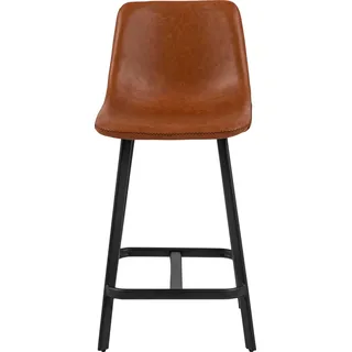 ACTONA GROUP Bistrostuhl »Ohio« (Set) 2 Stk.Sitz mit rechteckigen Stahlbeinen und Fußstütze, mehrere Variationen, braun