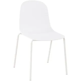 CLP Stapelstuhl Kunststoff weiß , 51x85x53 cm , Esszimmer, Stühle