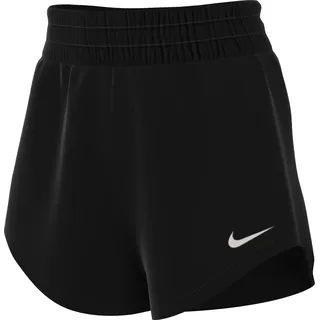 Nike Dri-FIT One Mid-Rise 3" Fitnessshorts Damen 010 black/reflective silv L